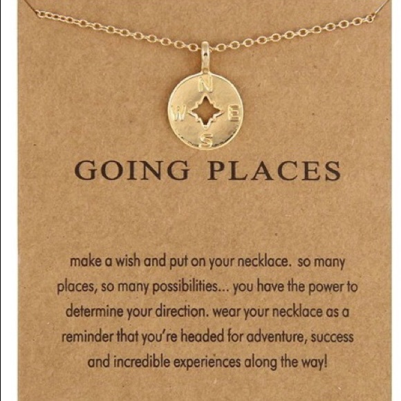 Jewelry - Going Places Compass Necklace - Silver or Gold